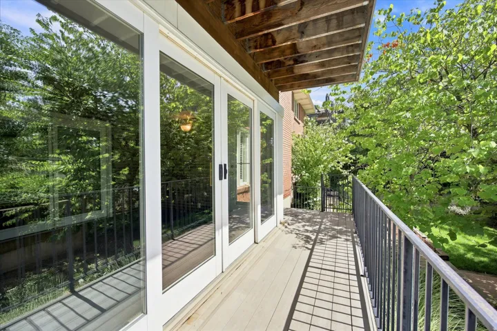 Lower level balcony.