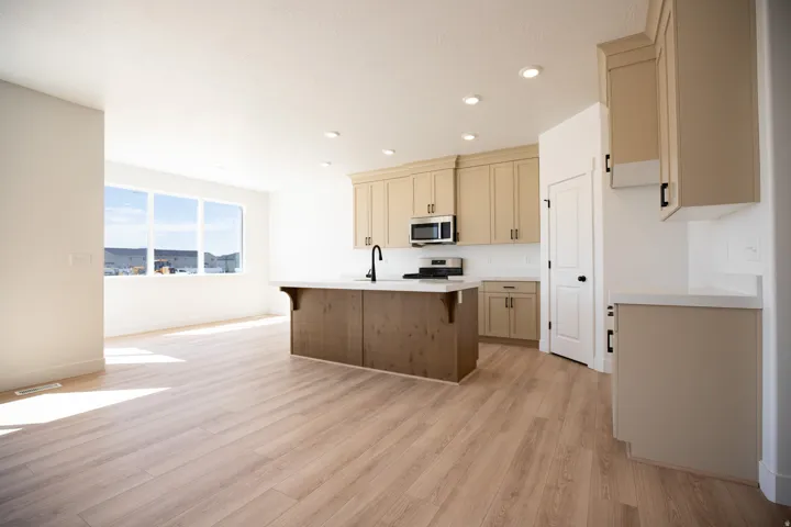 Open dining area adjacent to the kitchen.