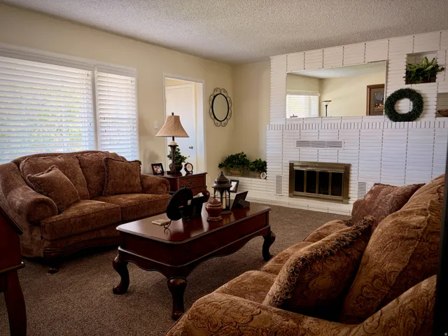 Living Room with Fire Place