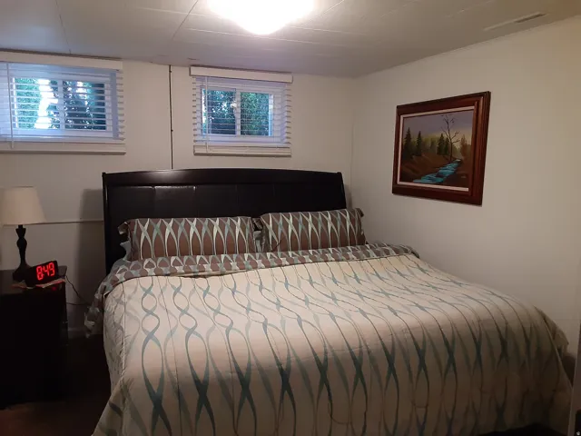 Bedroom 1 - Basement with King size bed (pictured)