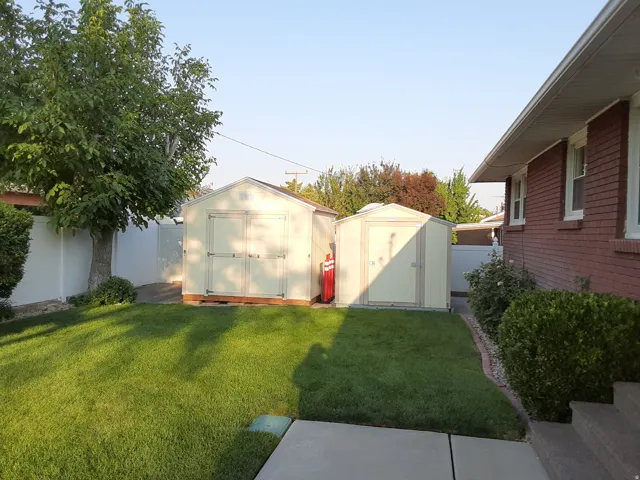 Backyard - with 2 sheds for outdoor and extra storage