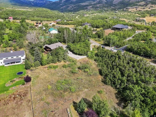 Expansive land featuring natural landscaping, mature trees, and mountainous topography