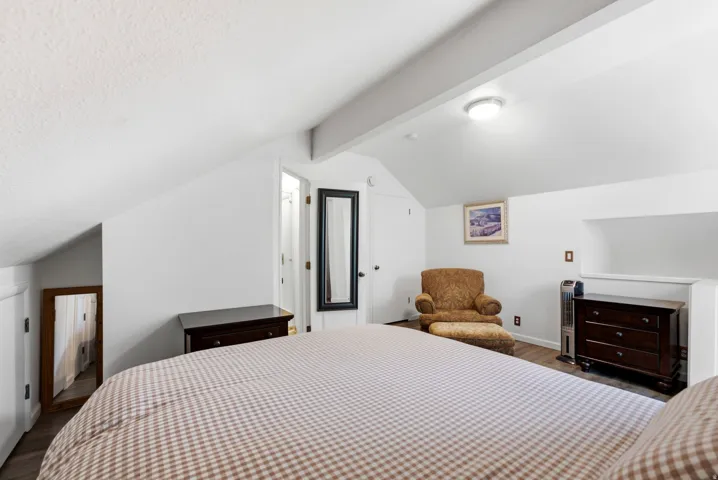 Angled ceilings with recessed lighting