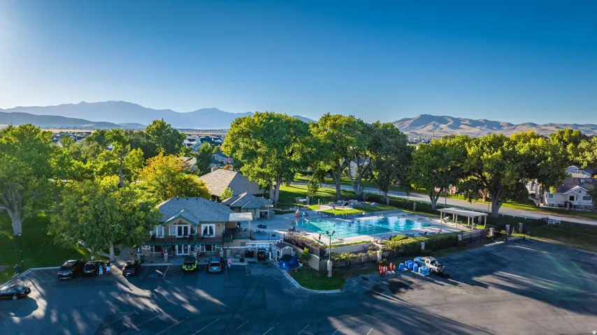 Community clubhouse and pool