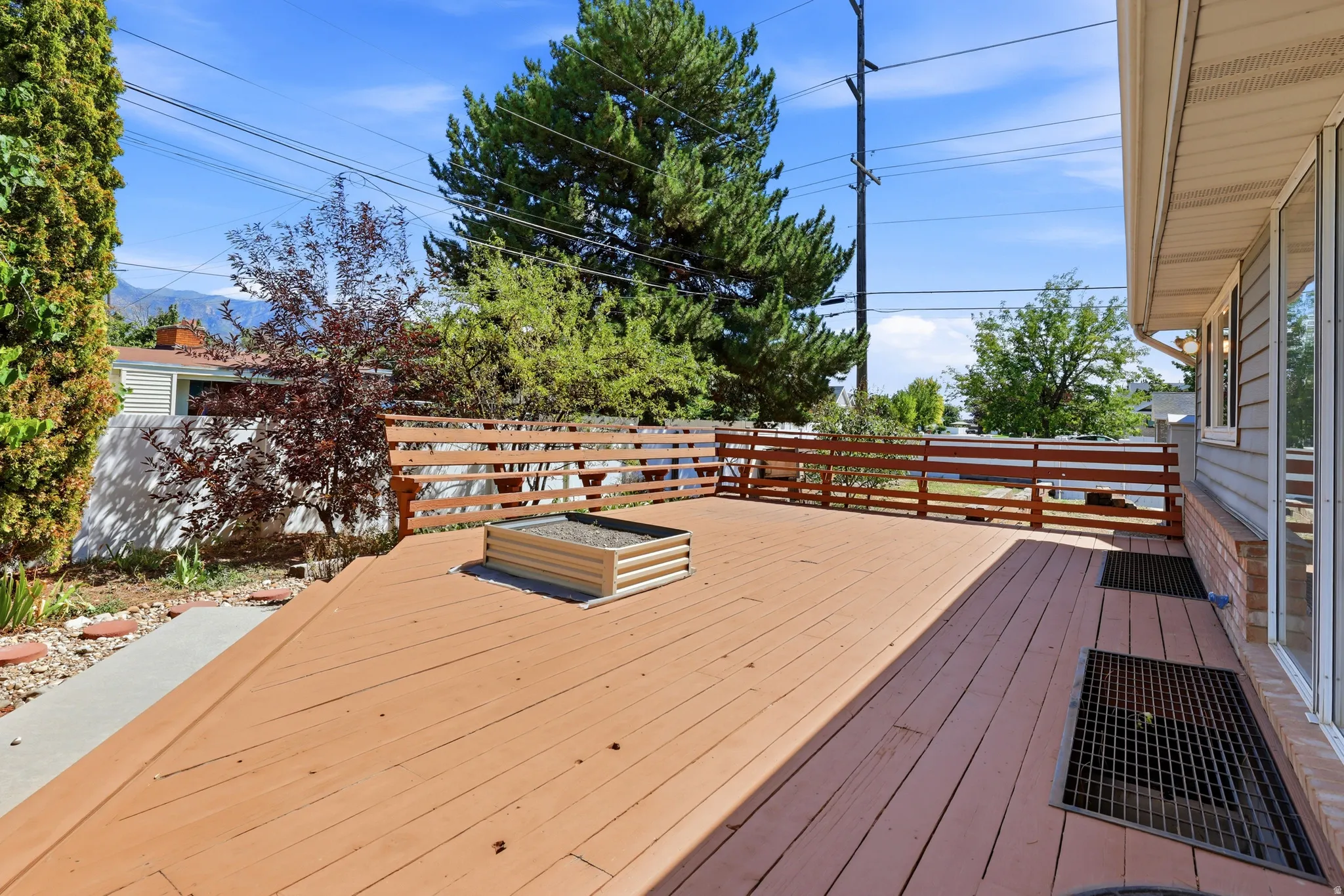 Huge Deck In The Backyard
