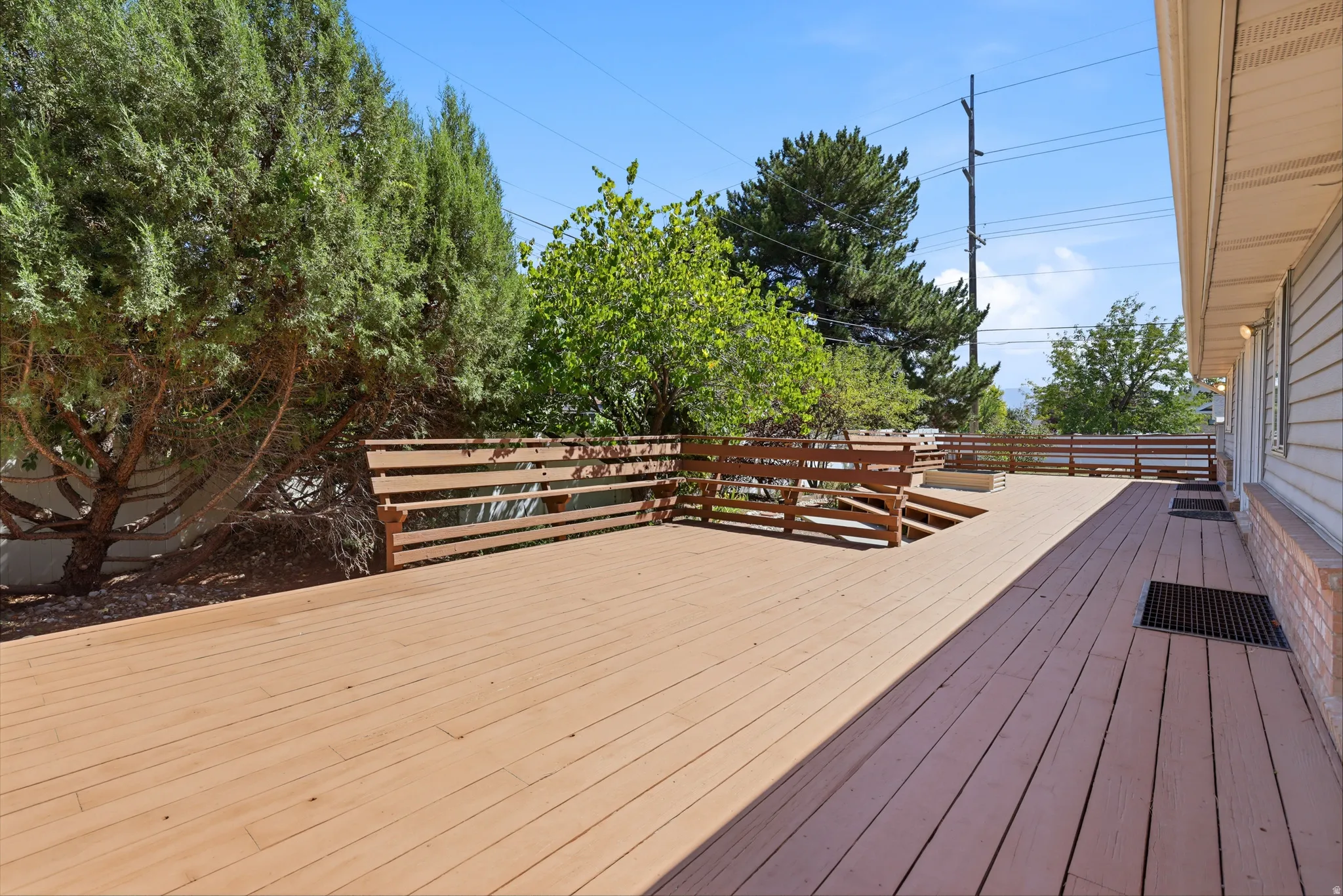 Huge Deck In The Backyard