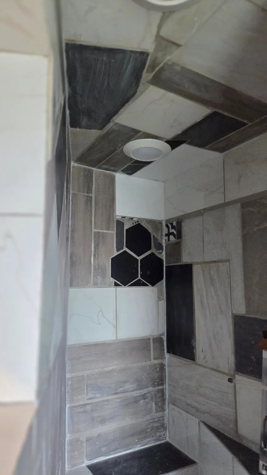 Shower in master bedroom