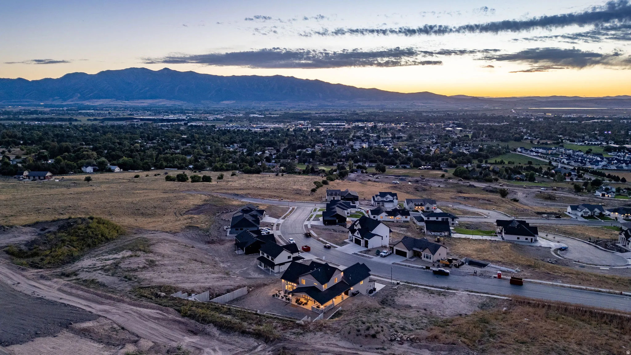 Developing community with new construction
