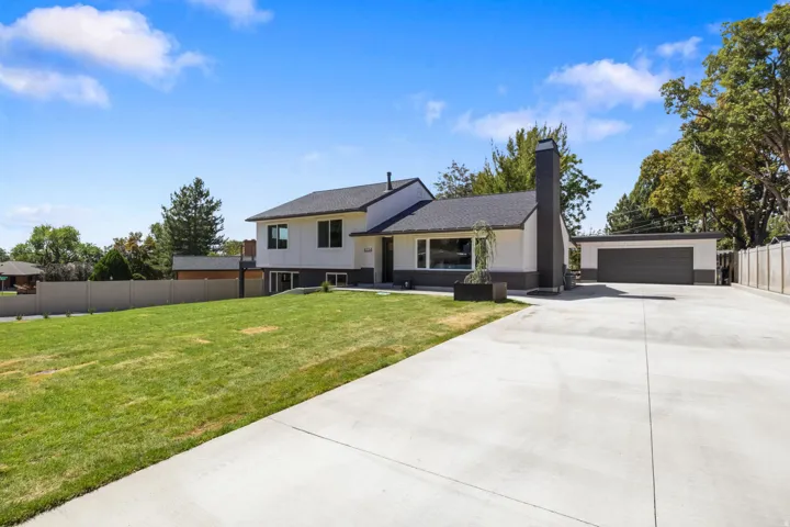 Brand new 80' x 25' concrete driveway