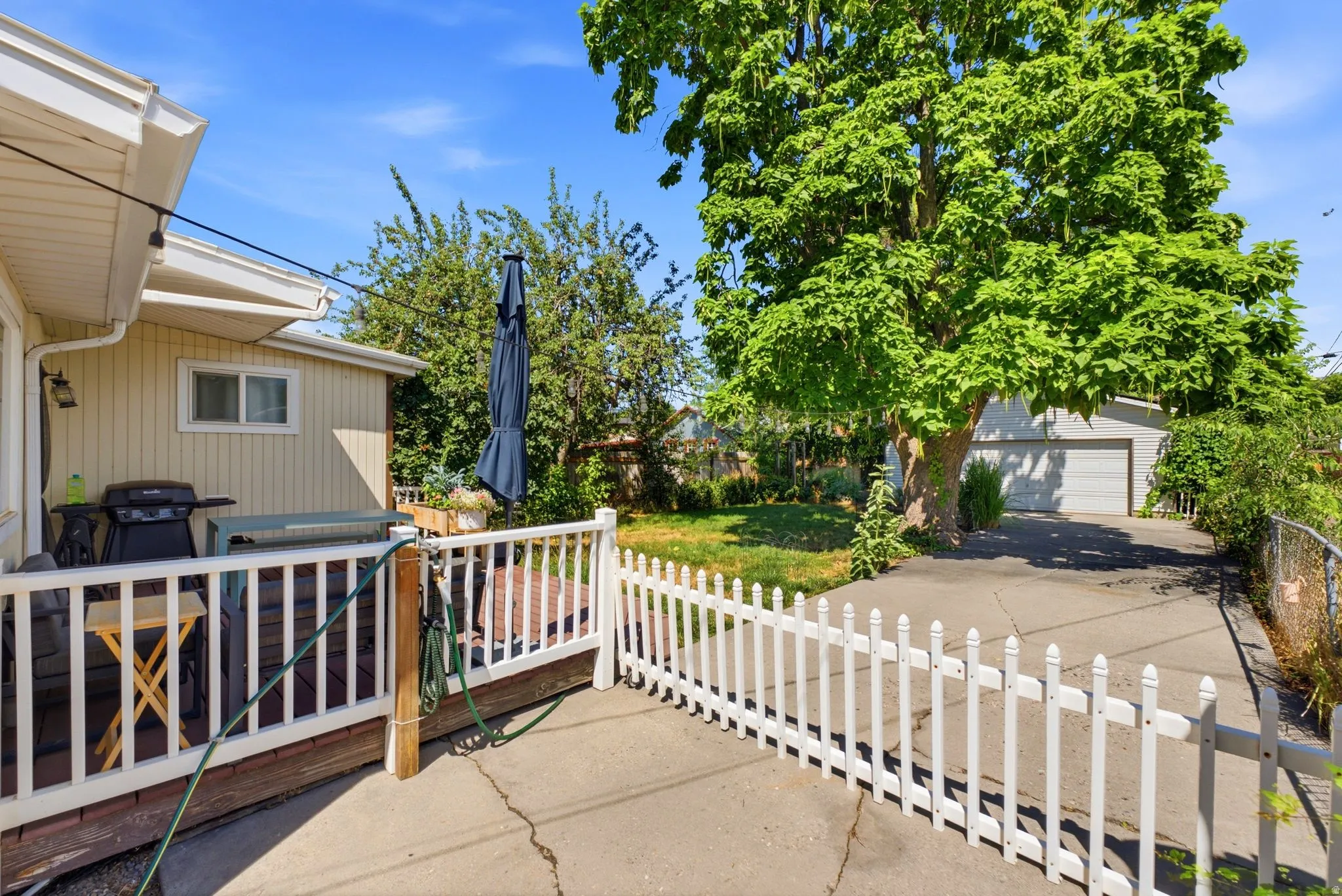 Backyard Gate and Deck