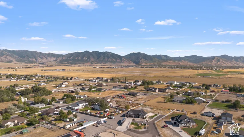 Expansive valley setting with distant mountain range