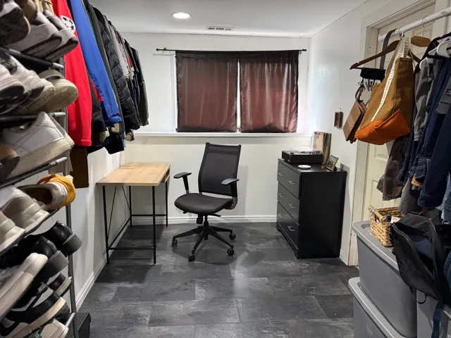 Walk in closet.