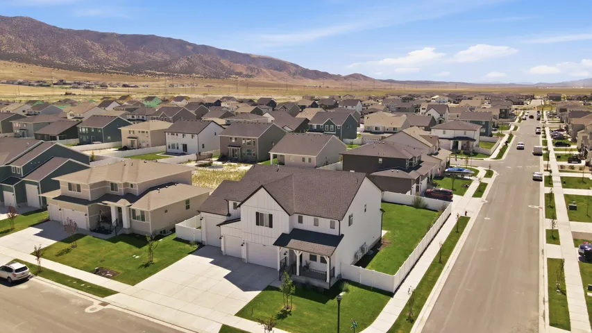 Modern residential development with consistent architectural styles
