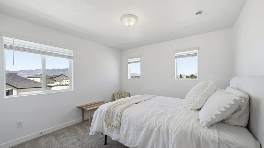 Multiple windows with mountain scenery