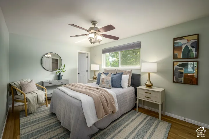 Wood-finish flooring with light-toned walls