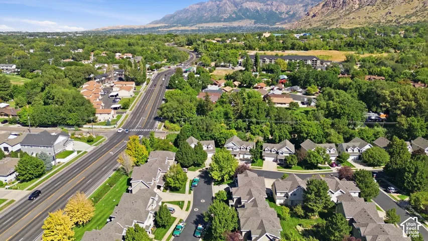 Additional contWide aerial view highlighting the neighborhood