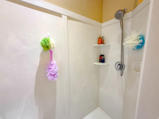 primary shower.  Cultured Marble