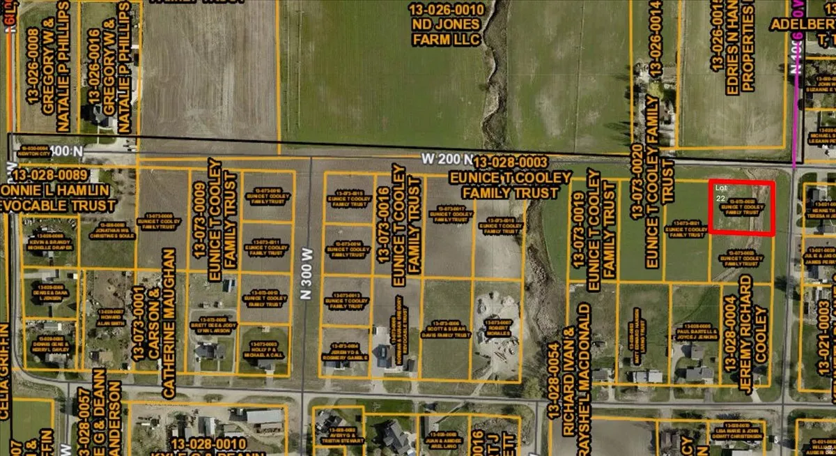 Plat Map. Illustrating property boundaries and owner details within the designated area