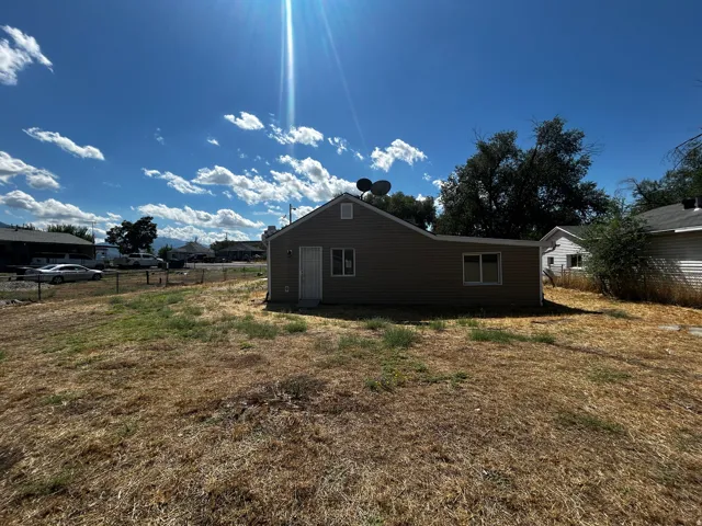 Backyard is fully fenced
