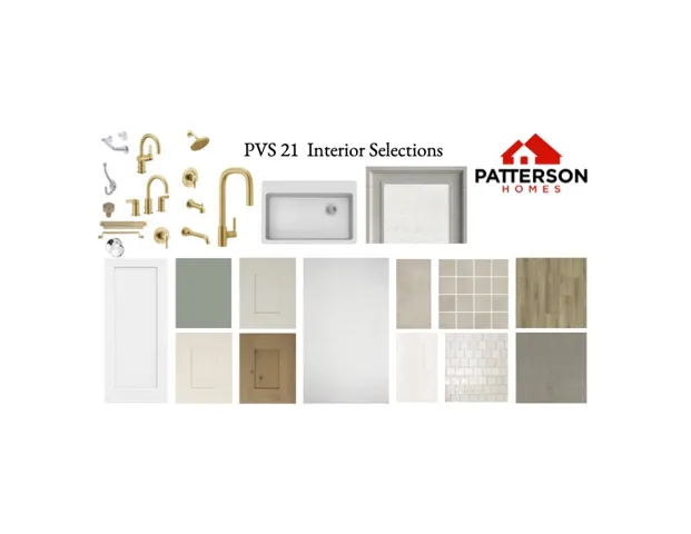 Interior Selection Schedule. Cataloging the physical materials and hardware designated for the property