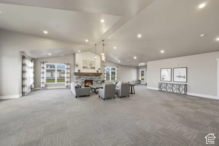 Interior of community clubhouse