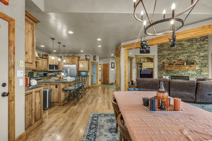 Upstairs Kitchen and Dining area view