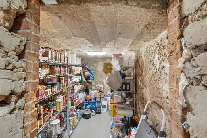 Cold storage pantry off kitchen