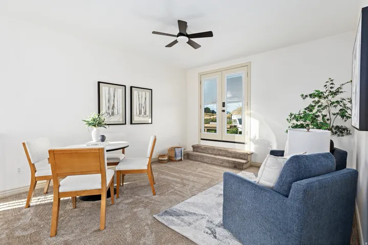 Den/Bonus room with access to the upper patio space.