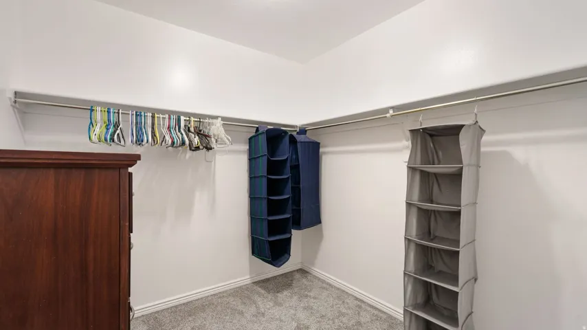 Master bedroom walk in closet