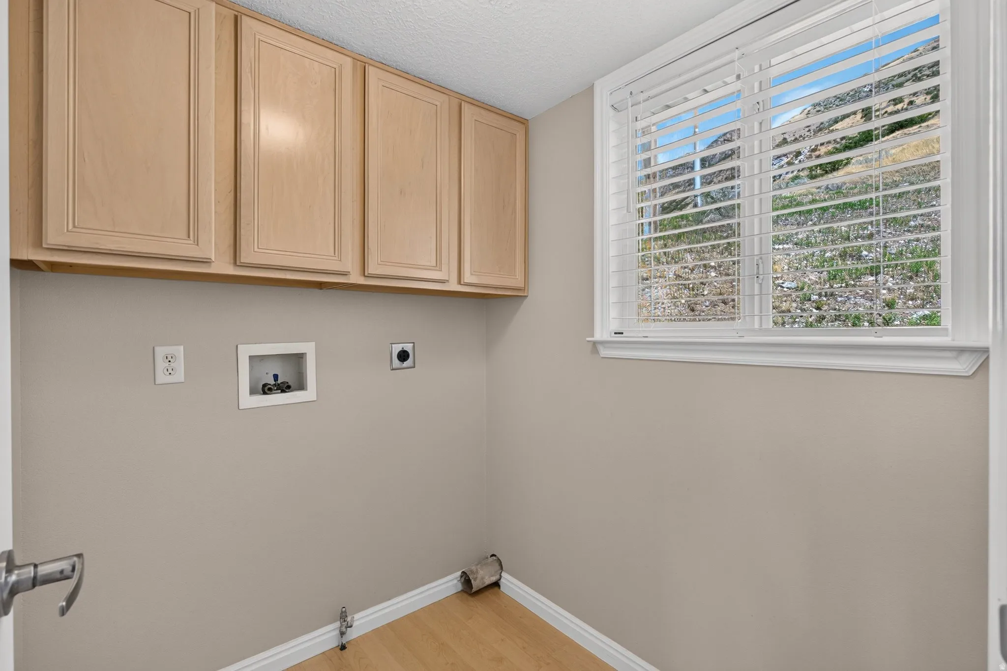 Upper wood cabinetry