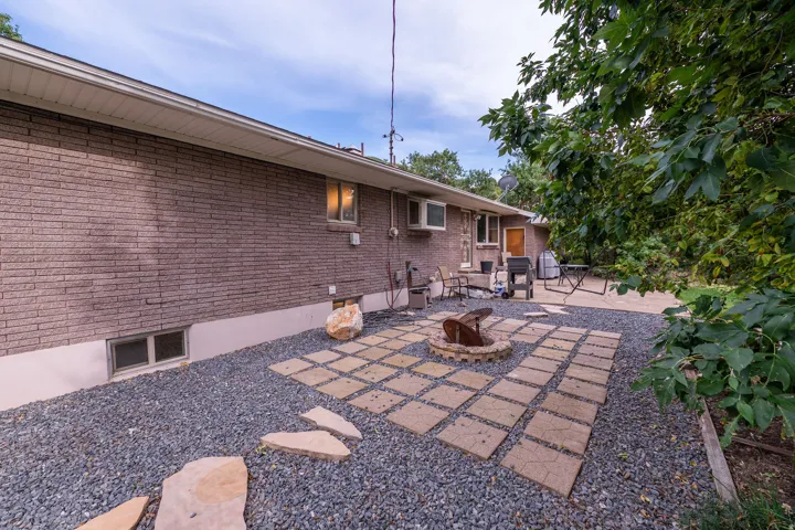 Brick exterior with multiple windows