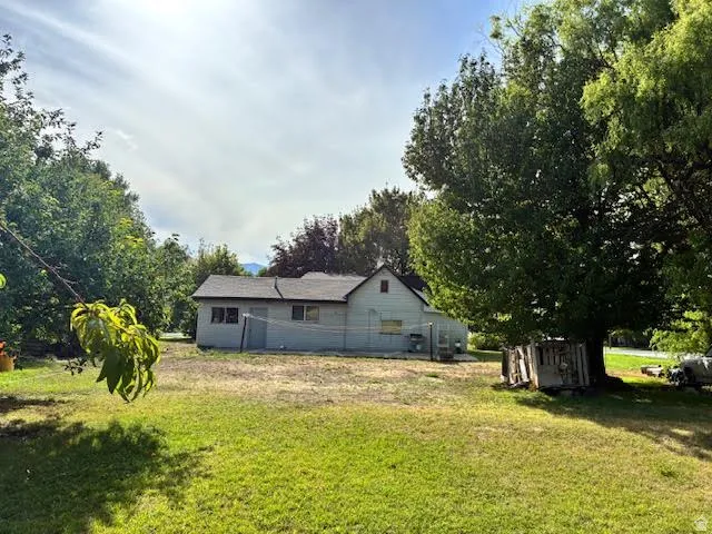 The back of the house faces East