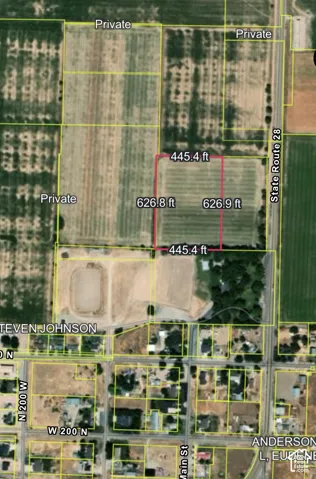 Property Boundary Map. Illustrating the dimensions and location of the property within its surrounding parcels and infrastructure