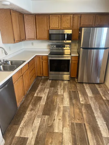 New flooring and appliances