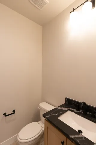 Powder bathroom on main level
