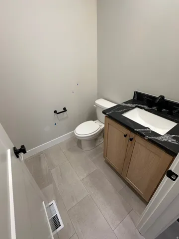 Powder bathroom on main level
