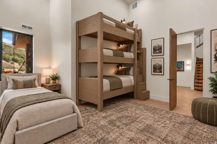 Rendering of a bunk room