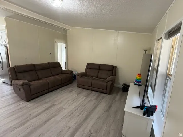 Wood-finish flooring throughout