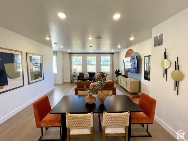 Model home photo of the same floor plan.