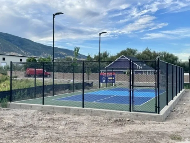 The pickle ball court at Hess Farms in beautiful Farmington, Utah.