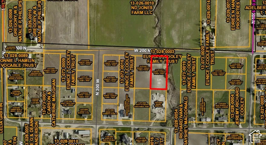 Plat Map, Parcel Identification. Illustrating the boundaries and ownership details for the property