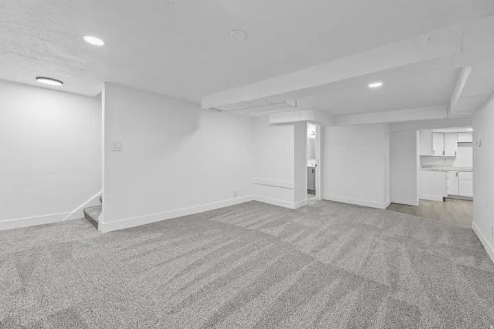 Basement Family room - Newly Finished Sheetrock and New Carpet