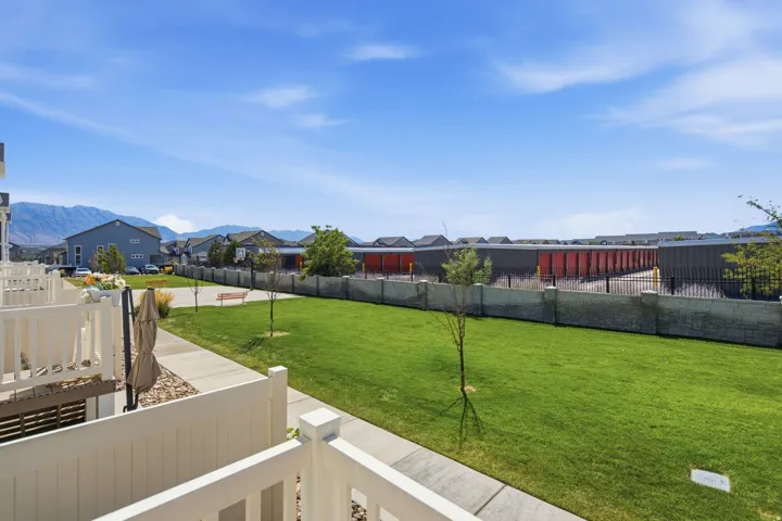 Backyard expansive green space.
