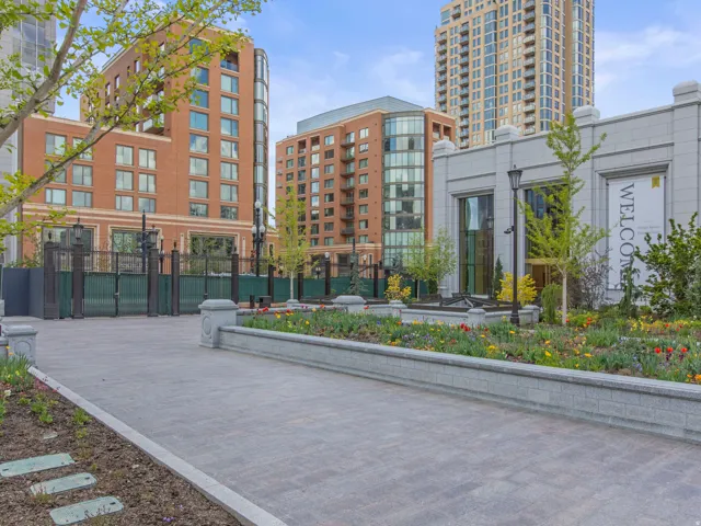 View from Temple Square towards condo