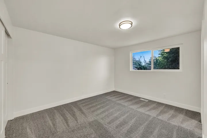 White painted walls