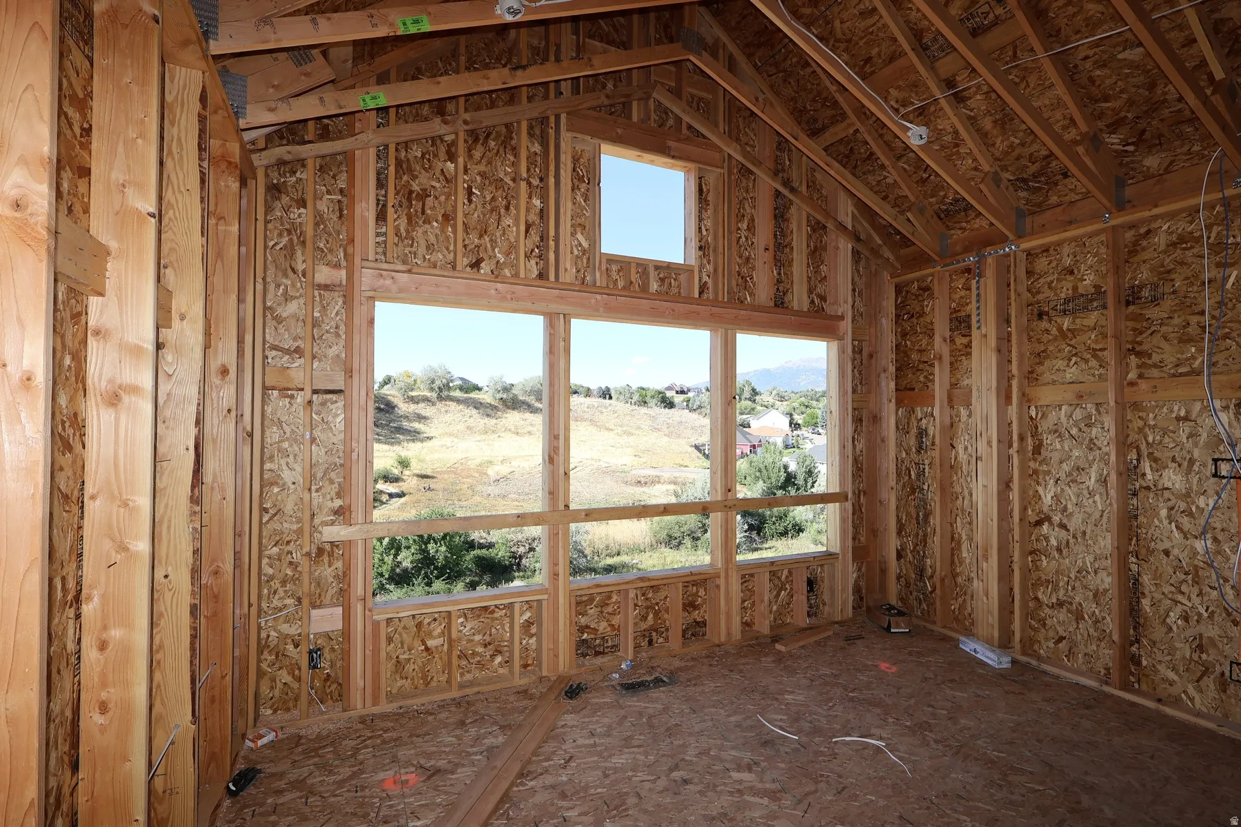 Owners Bedroom with incredible views and vaulted ceiling.