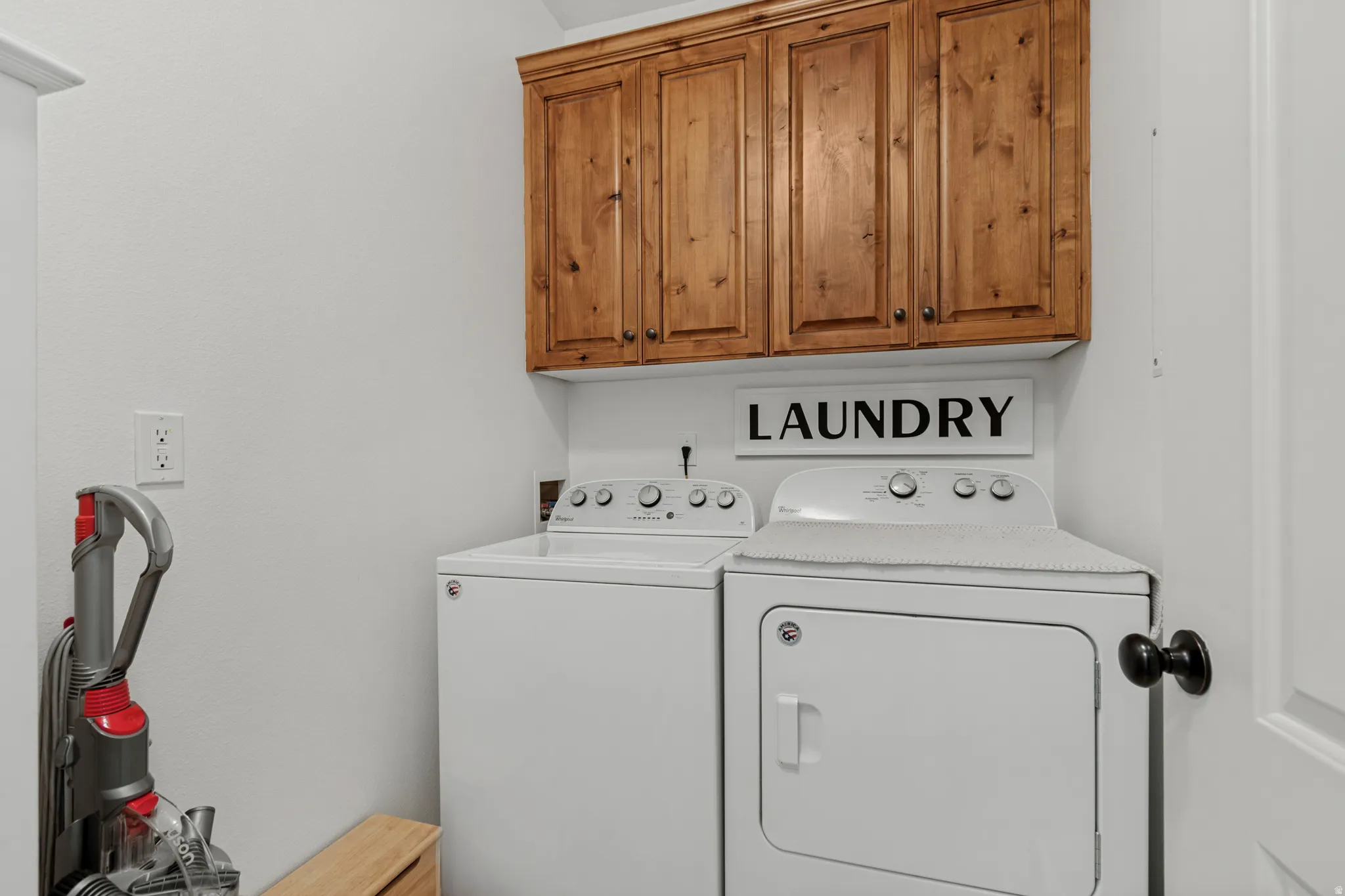 Upper wood cabinetry