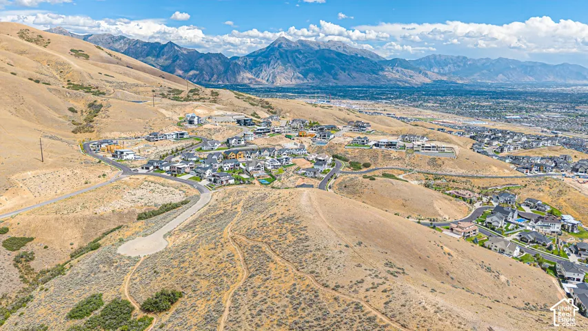 Mountainous terrain with developed residential areas