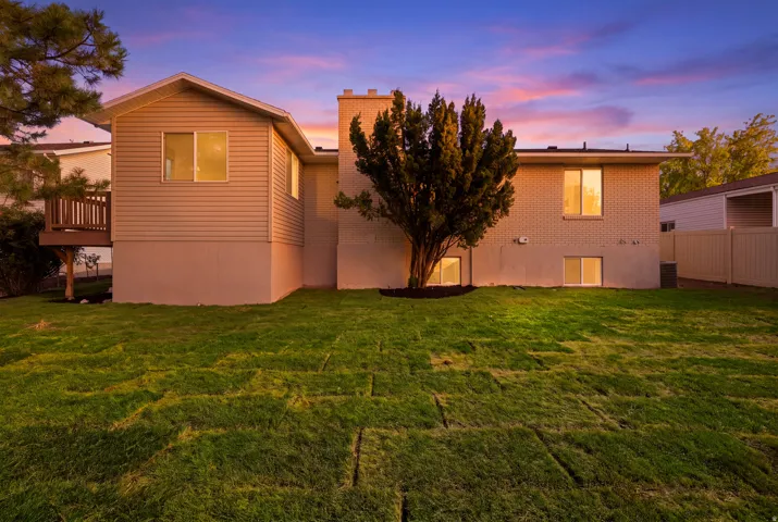 Expansive backyard with fresh sod
