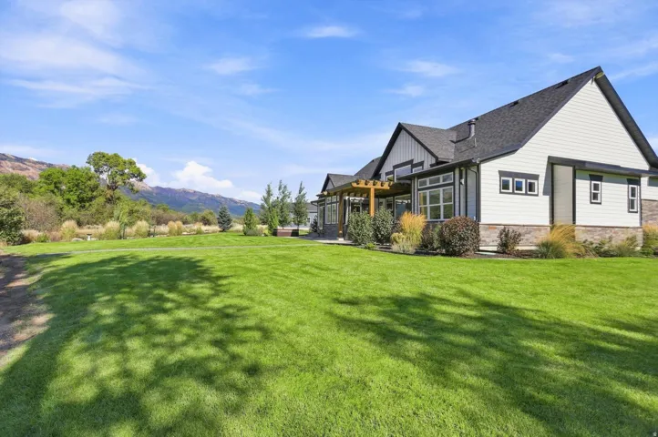 Expansive yard with mature landscaping